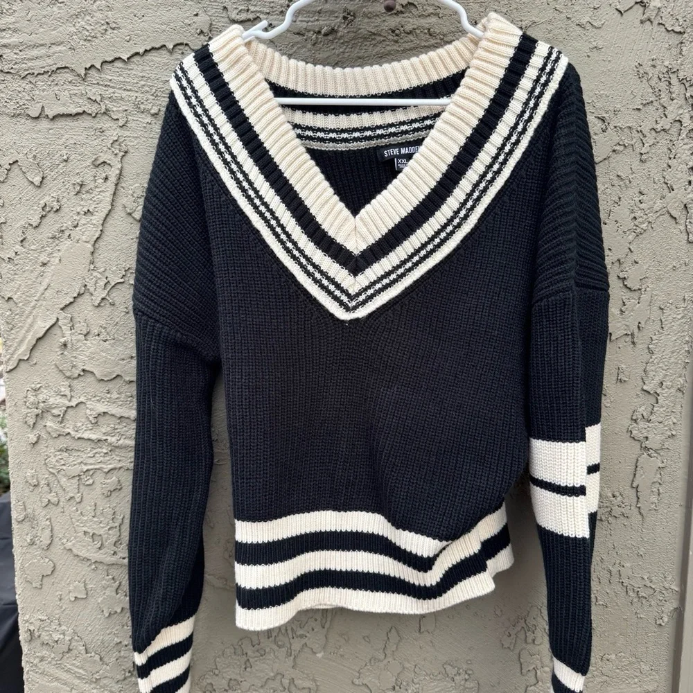 NEW STEVE MADDEN Jen Tipped Sweater size XxL